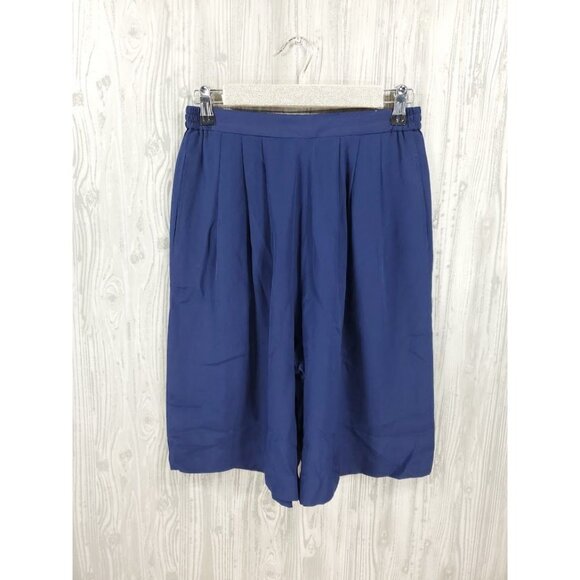 Vintage Silk Shorts Diane Von Furstenberg High Rise Old Money Richie Bermuda - Picture 1 of 6